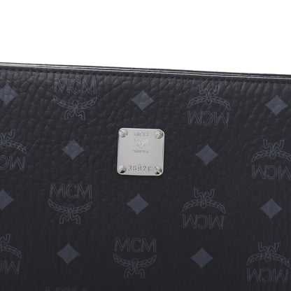 MCM Visetos Medium Zip Pouch Black 10 of 10