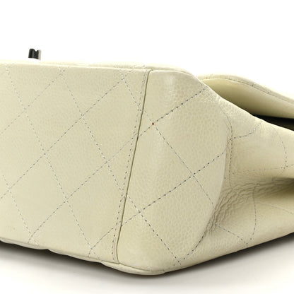 Chanel Caviar Quilted Maxi Double Flap Light Green 9 of 9