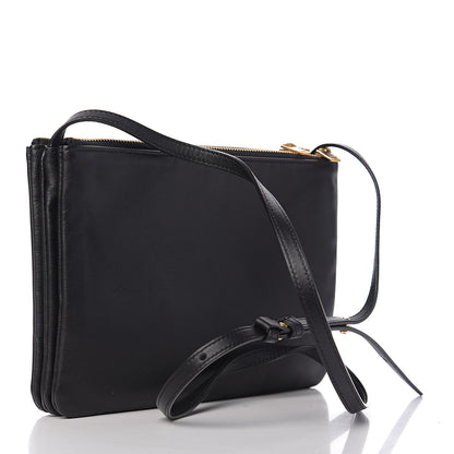 Celine Lambskin Large Trio Crossbody Bag Black 2 of 8