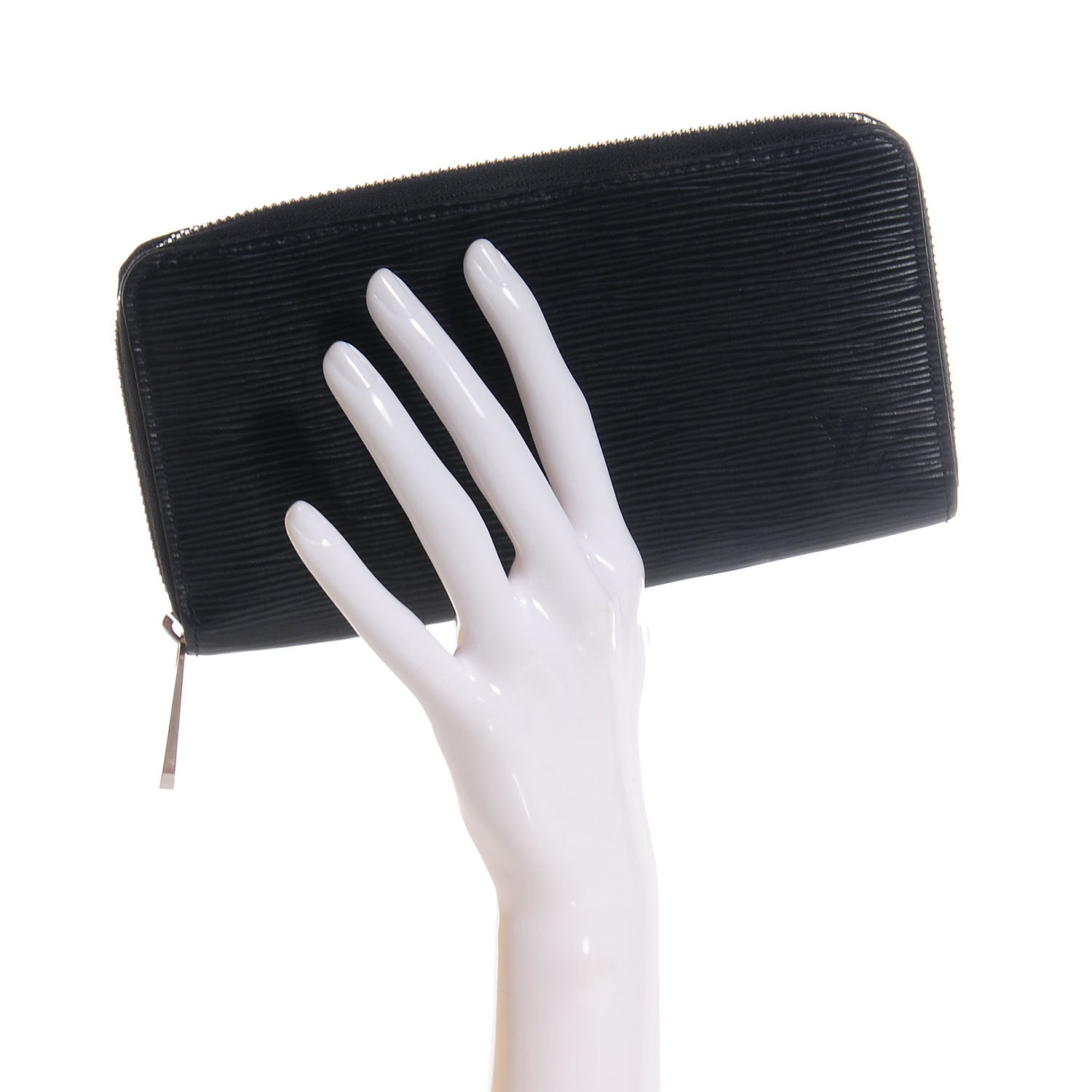 Louis Vuitton Epi Zippy Wallet Black 2 of 8