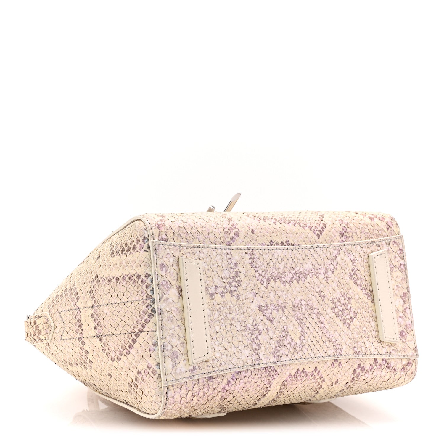 Givenchy Snakeskin Mini Lock Antigona Shoulder Bag Dusty Gold 4 of 9