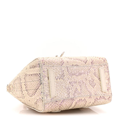 Givenchy Snakeskin Mini Lock Antigona Shoulder Bag Dusty Gold 4 of 9