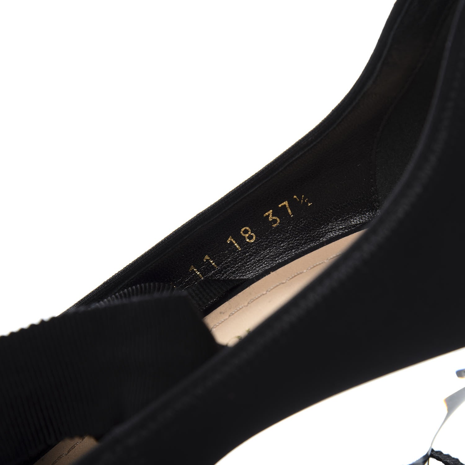 Christian Dior Grosgrain Neoprene Lucite Etoile Pumps 37.5 Black 9 of 9