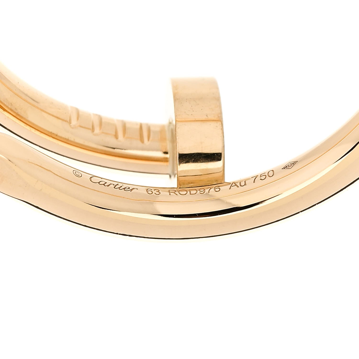 Cartier 18K Yellow Gold Juste Un Clou Ring 63 10.25 4 of 5