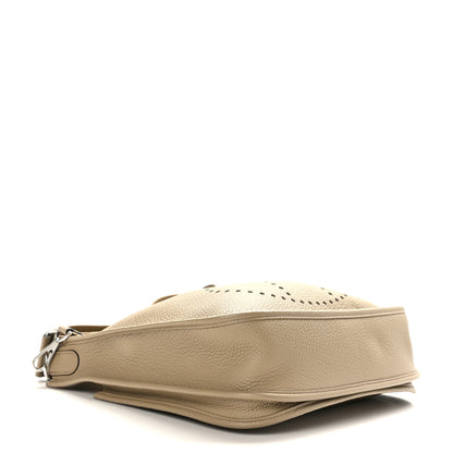 Hermes Taurillon Clemence Evelyne III PM Beige Marfa 4 of 10