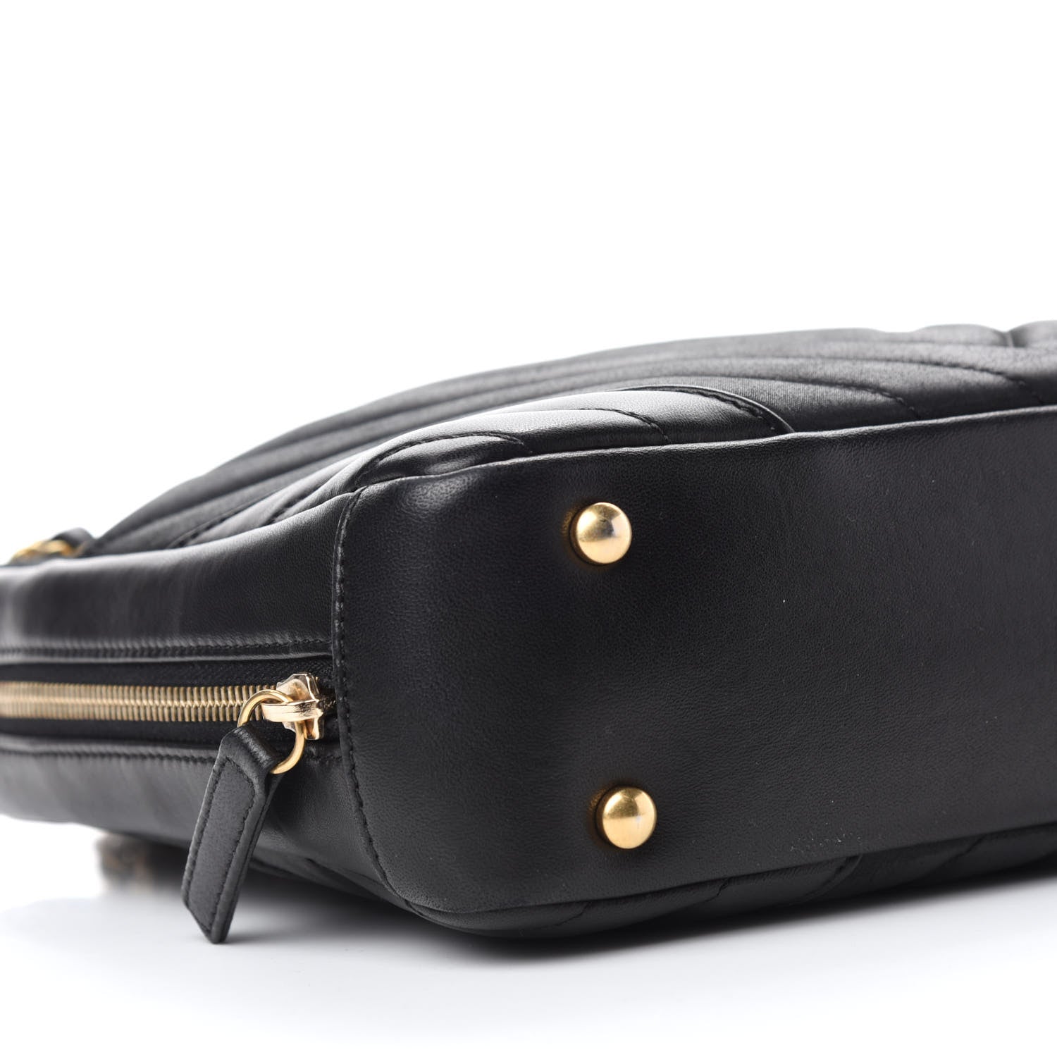 Chanel Lambskin Chevron Quilted Camera Case Black 6 of 10
