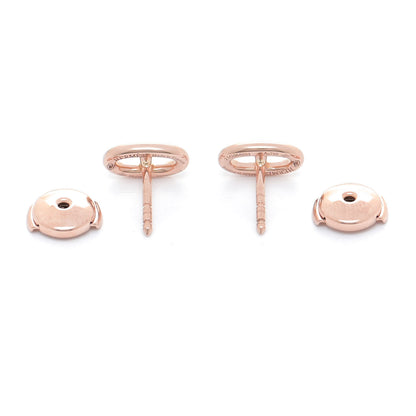 Hermes 18K Rose Gold TPM Farandole Stud Earrings 4 of 6