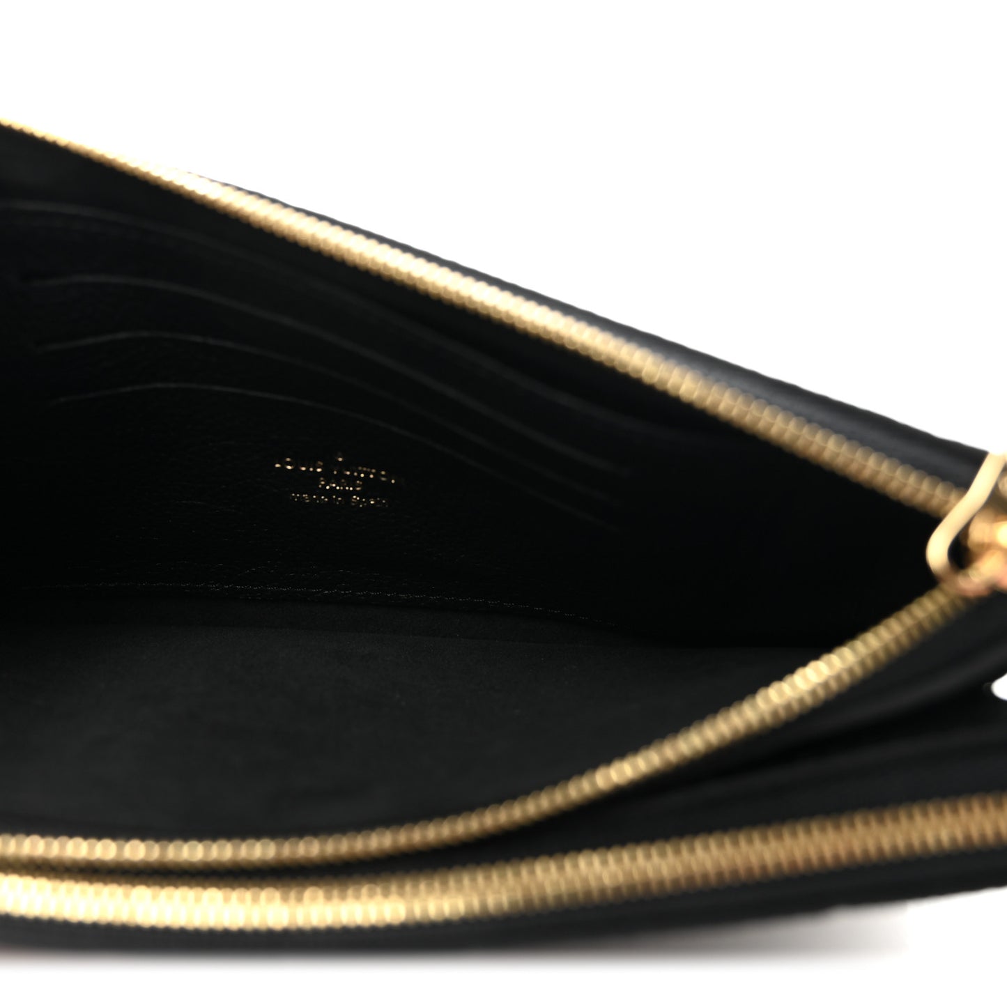 Empreinte Double Zip Pochette Black
