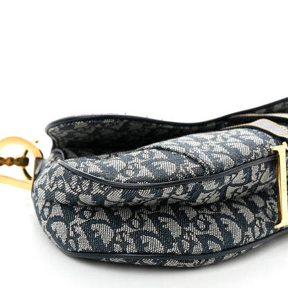 Christian Dior Monogram Saddle Bag Blue 9 of 11