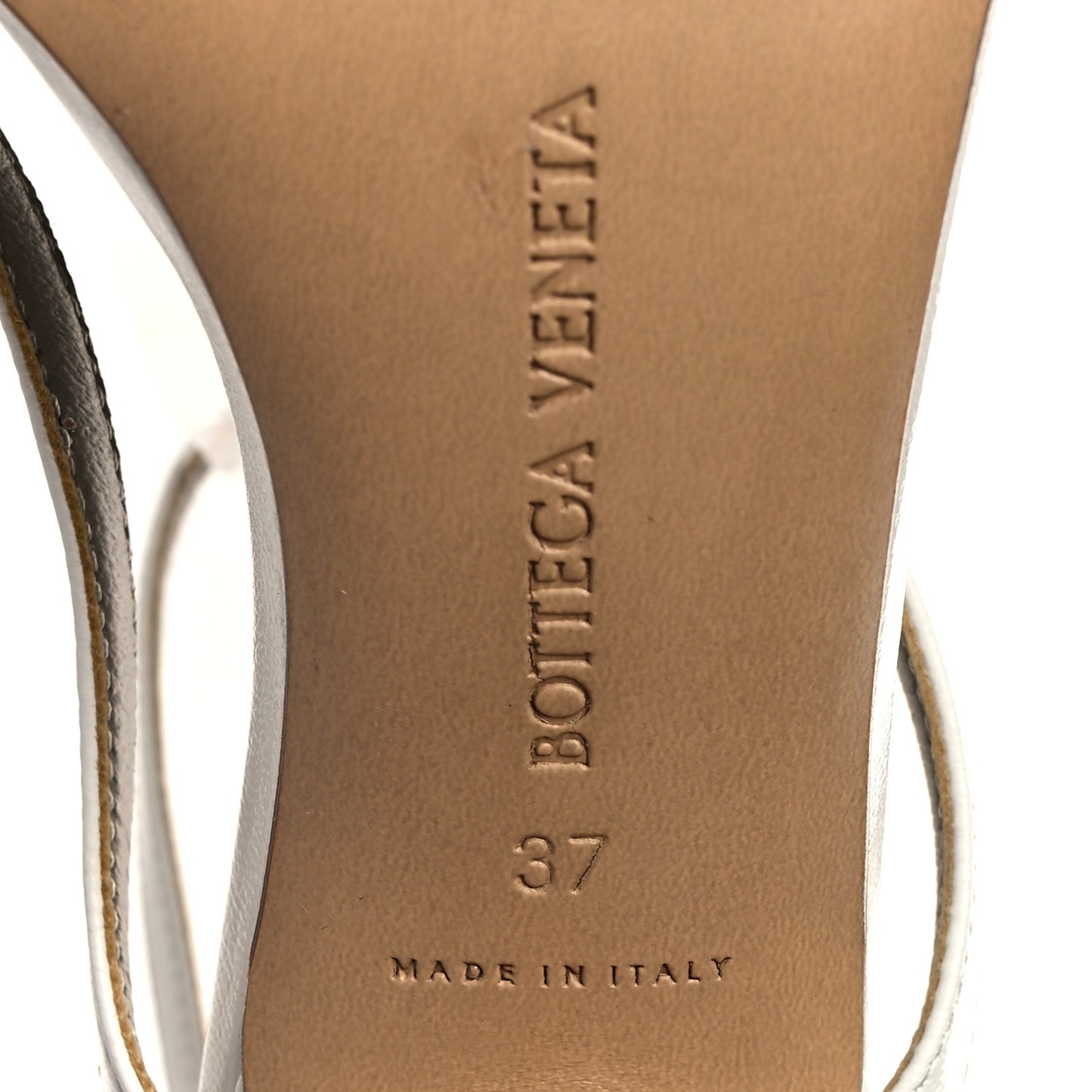 Lambskin Stretch Multi Strap 90mm Sandals 37 Optic White