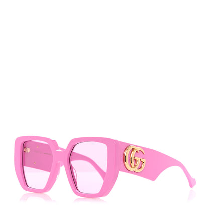Gucci Acetate Square Frame Sunglasses GG0956S Pink 1 of 7