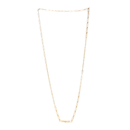Hermes 18K Yellow Gold Diamond PM Kelly Chaine Double Tour Necklace 2 of 3