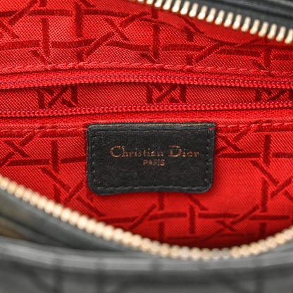 Christian Dior Lambskin Cannage Medium Lady Dior Black 6 of 11