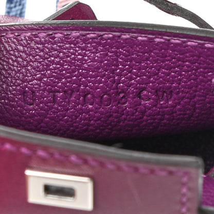 Hermes Tadelakt Mini Kelly Twilly Bag Charm Anemone 4 of 5