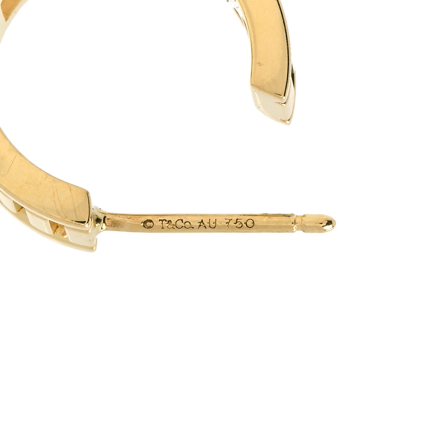 18K Yellow Gold Mini Atlas Hoop Earrings