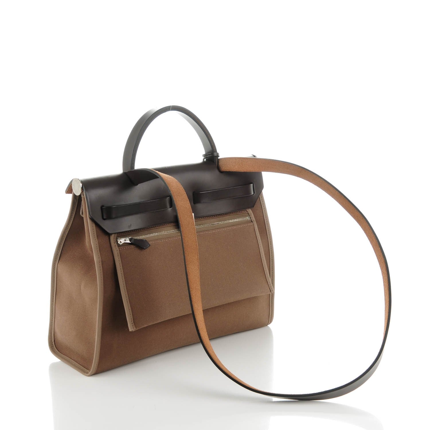 Hermes Vache Hunter Toile Herbag Zip 31 PM Etoupe Ebene 3 of 11