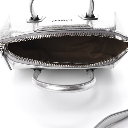 Givenchy Metallic Sugar Goatskin Small Antigona Silver 5 of 11
