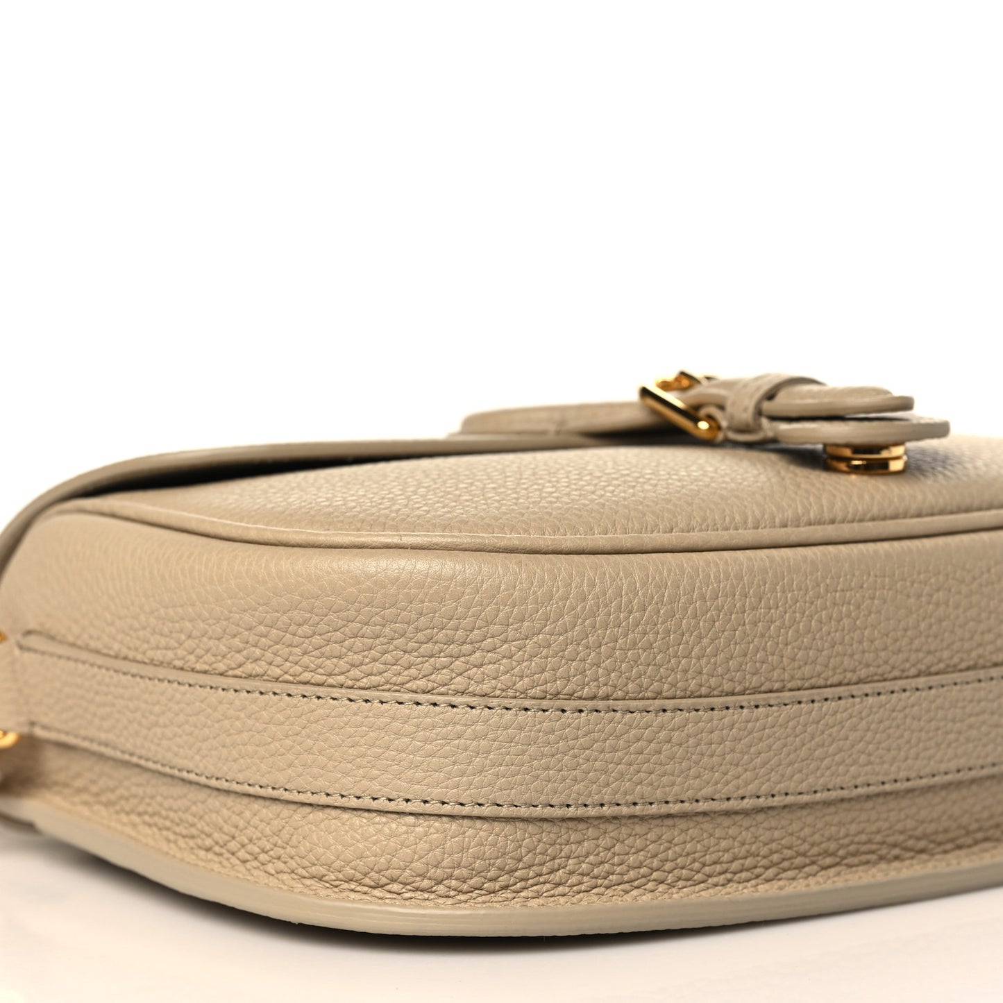 Grained Calfskin Medium Bobby Flap Beige