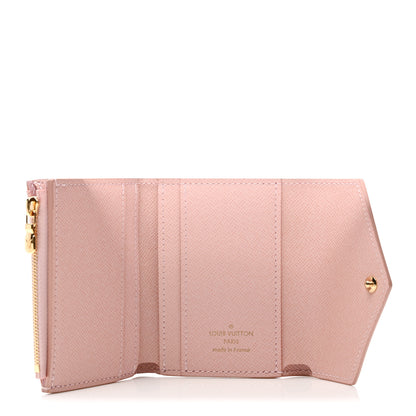 Louis Vuitton Damier Azur Zoe Wallet Rose Ballerine 5 of 6
