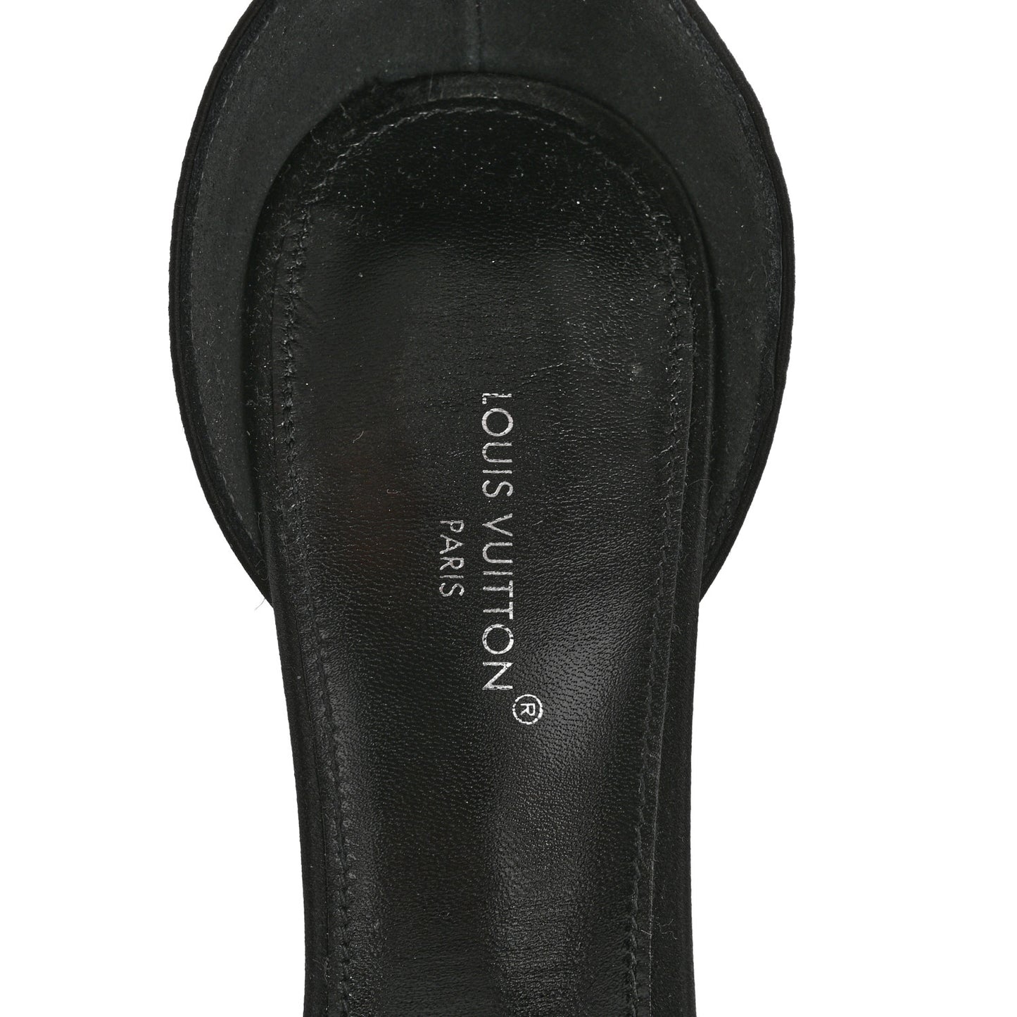 Satin Crystal Diva Sandal 38 Black
