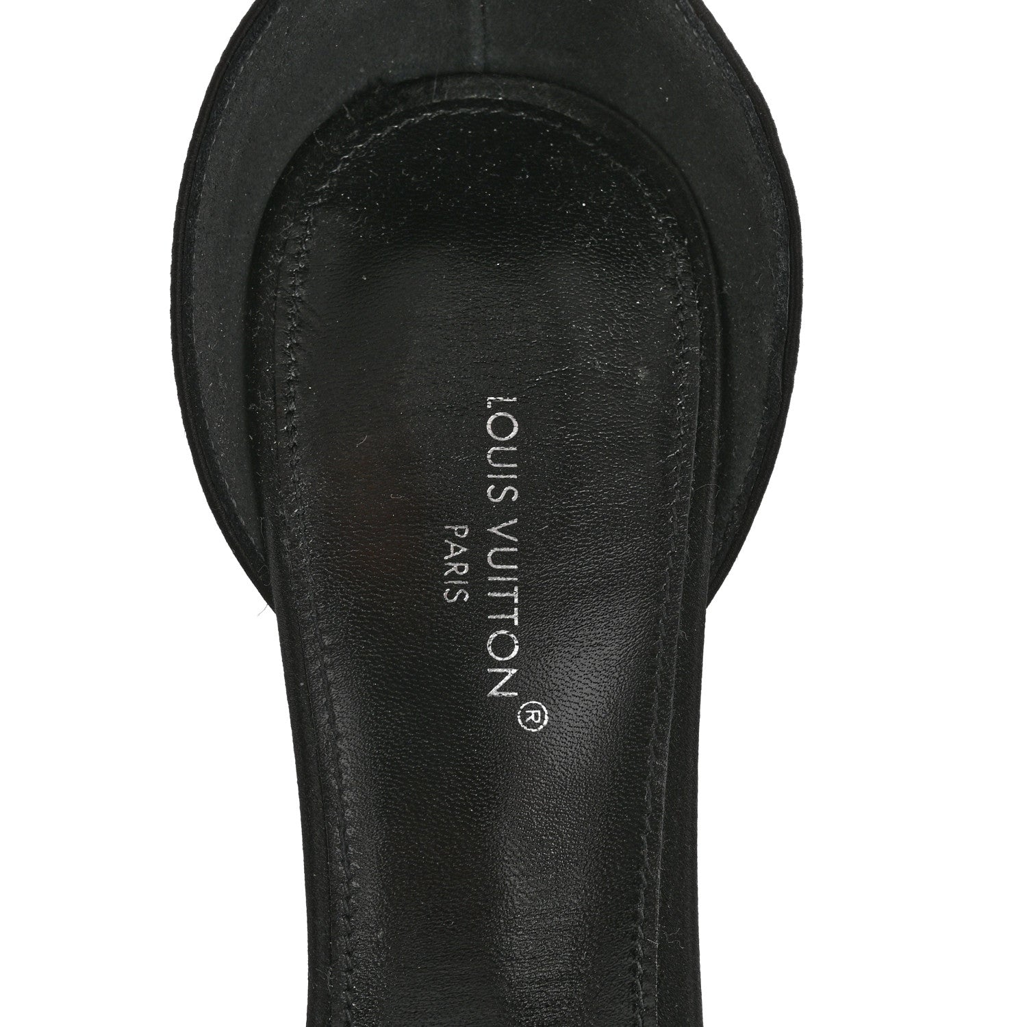 Louis Vuitton Satin Crystal Diva Sandal 38 Black 7 of 9