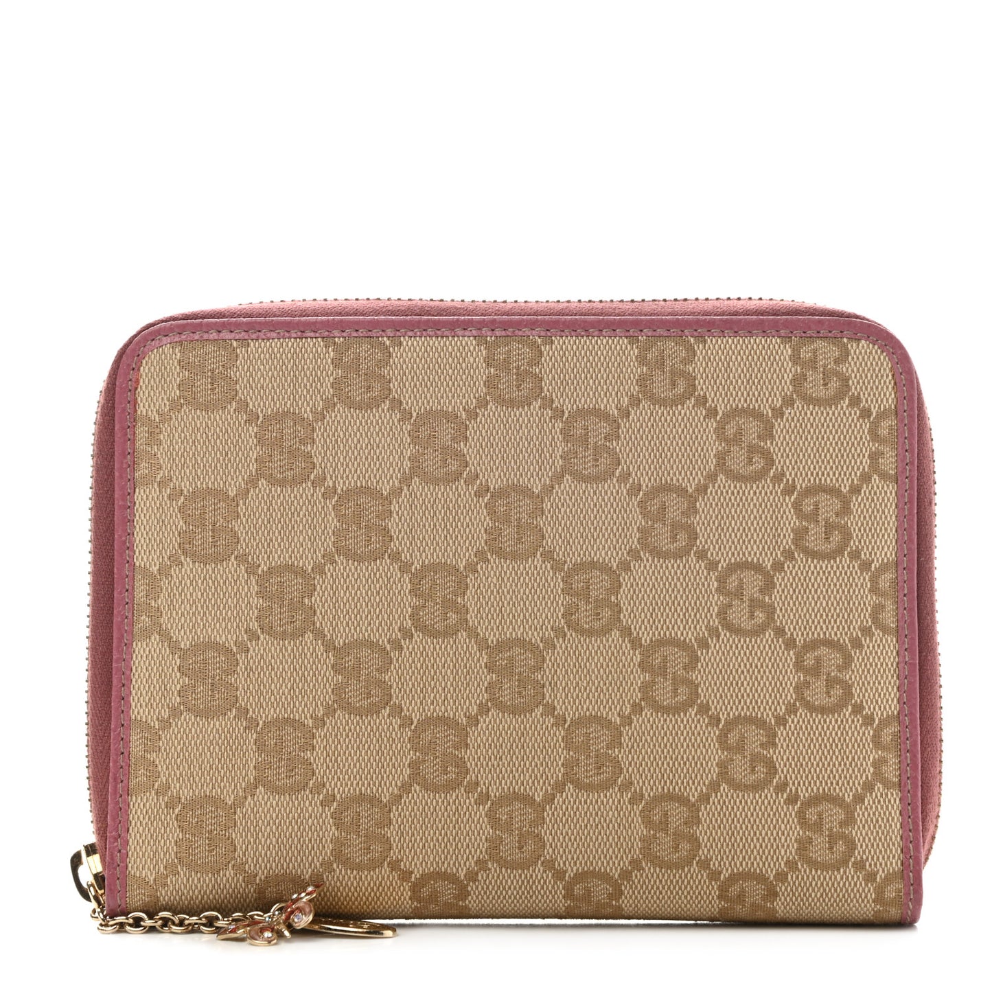 Monogram Zip Around Agenda Pink