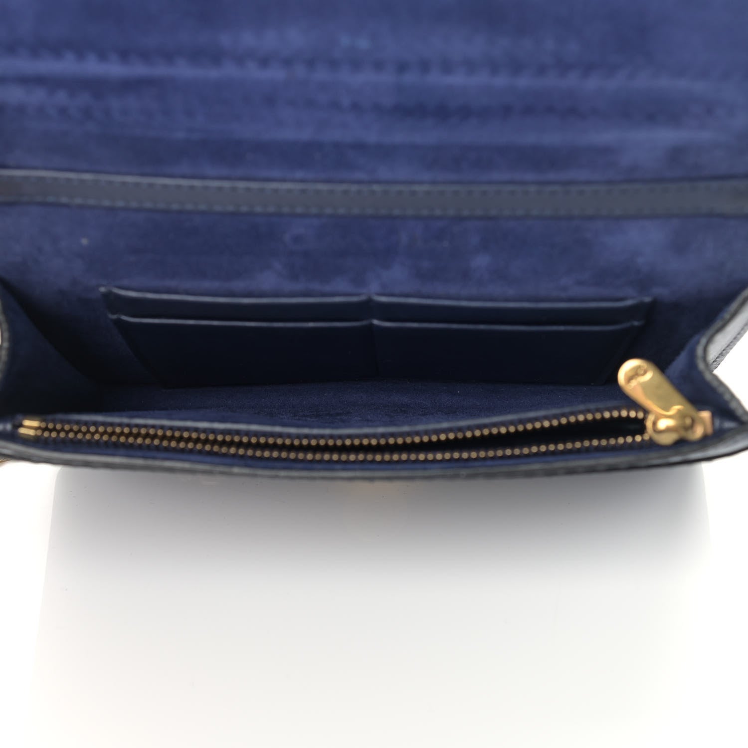Christian Dior Calfskin J'Adior Wallet on Chain Pouch Navy Blue 5 of 13
