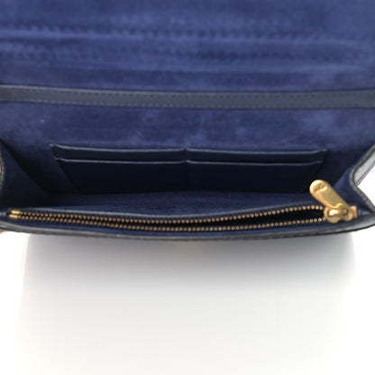 Christian Dior Calfskin J'Adior Wallet on Chain Pouch Navy Blue 5 of 13