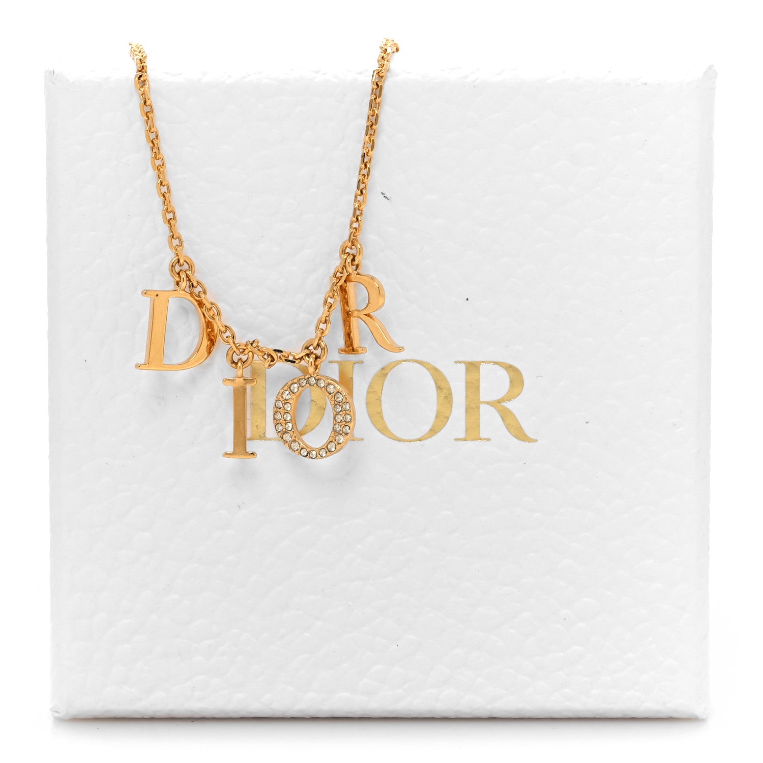 Christian Dior Crystal Dio(r)evolution Necklace Gold 6 of 6