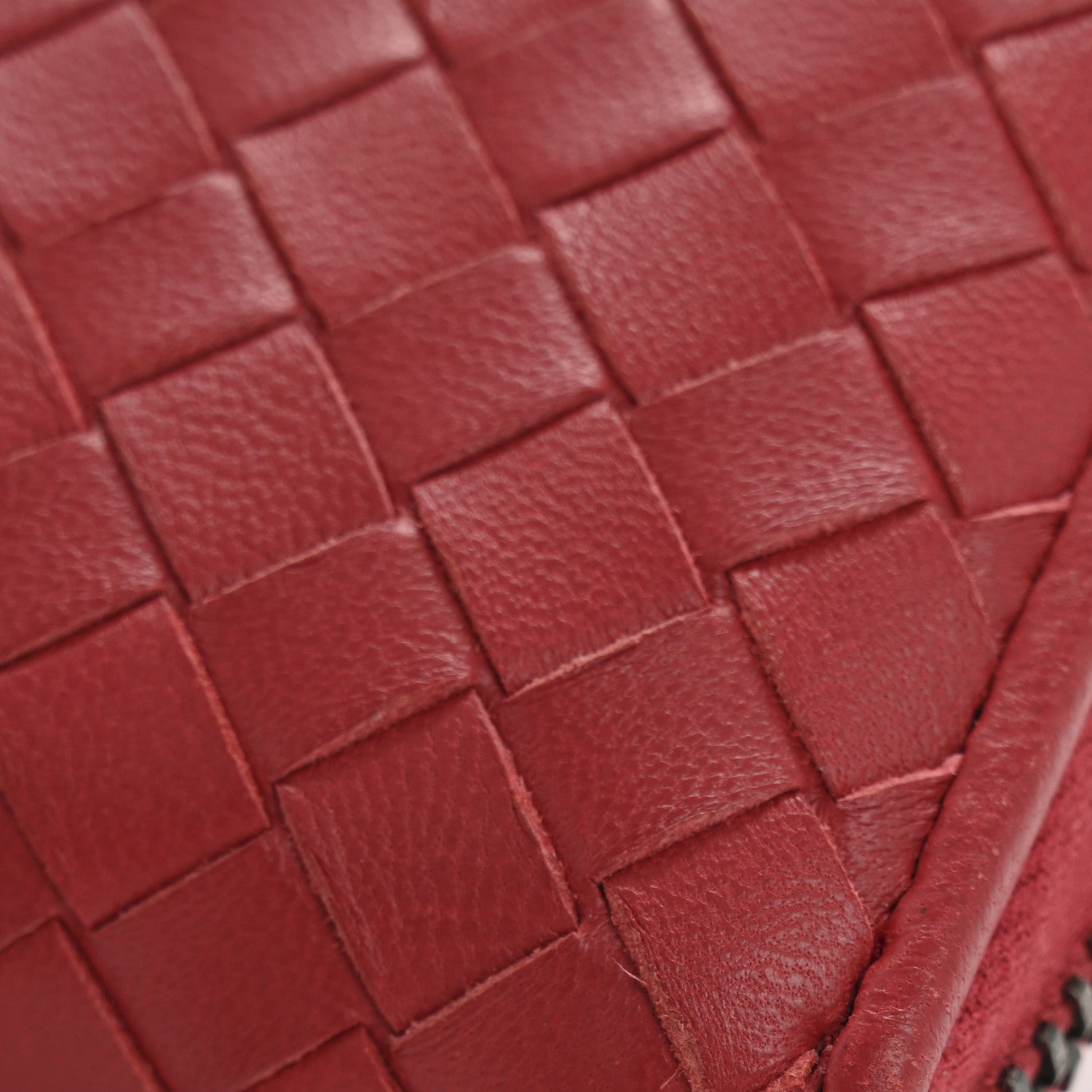 Bottega Veneta Nappa Intrecciato Zip Around Coin Purse Red 8 of 10