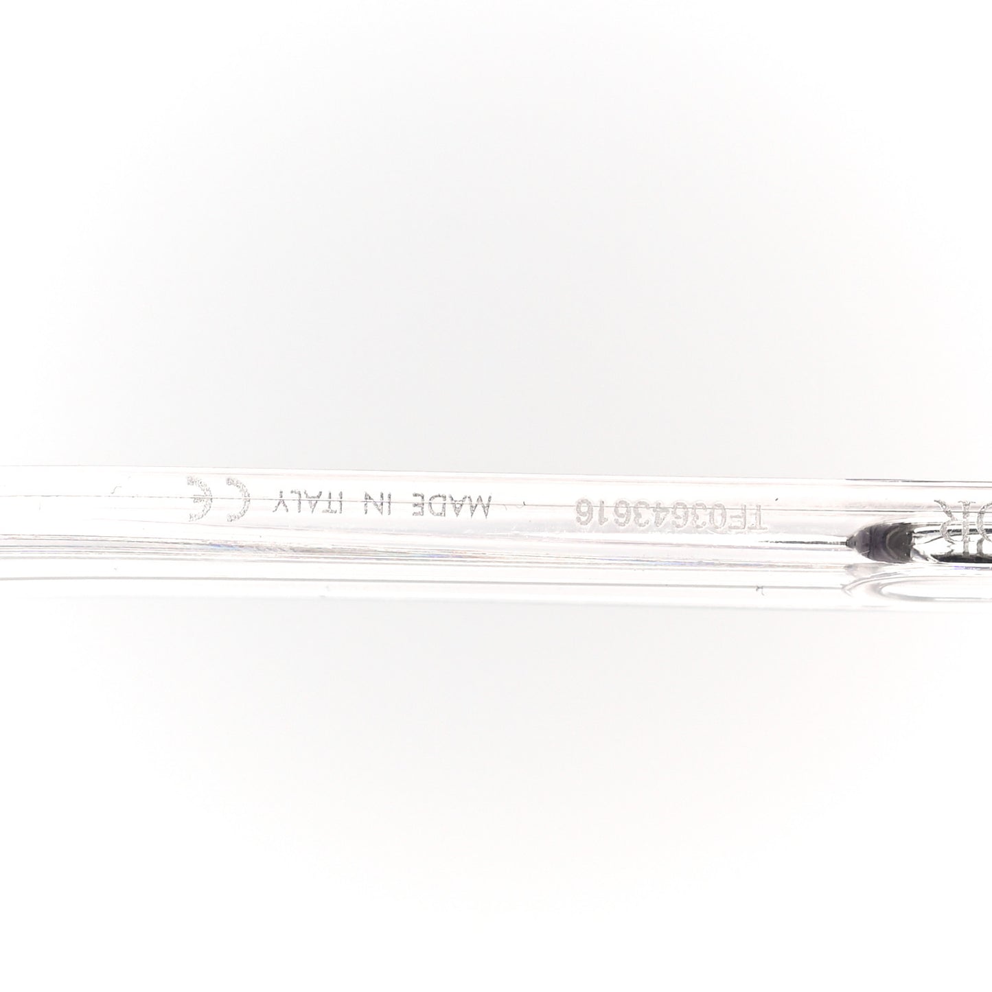 Acetate Mirrored Oblique CD Link Rectangular Sunglasses S1U Crystal