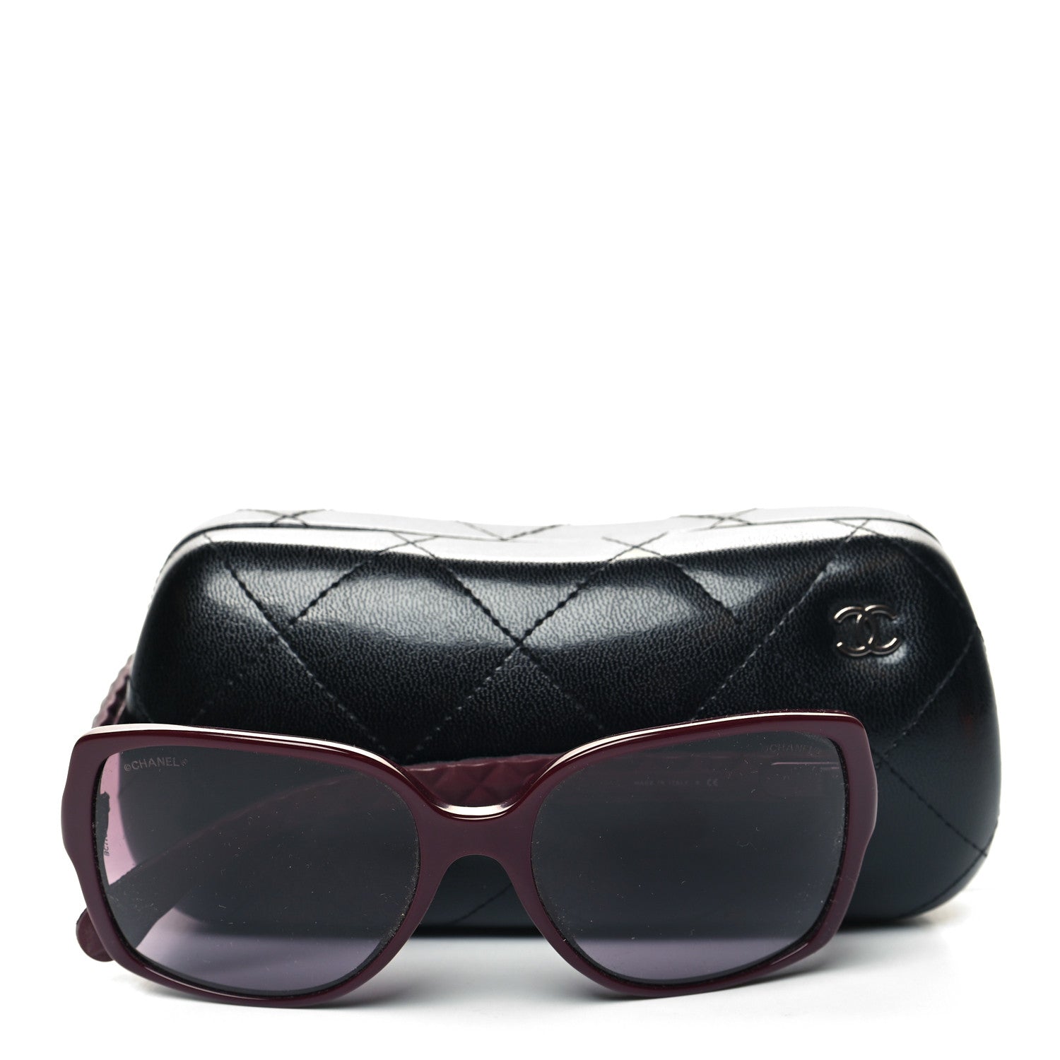 Chanel Lambskin Square Chain Sunglasses 5289-Q Red 8 of 8