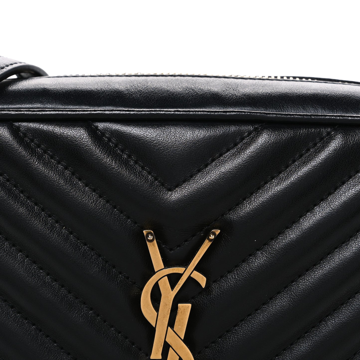Calfskin Matelasse Monogram Lou Camera Bag Black