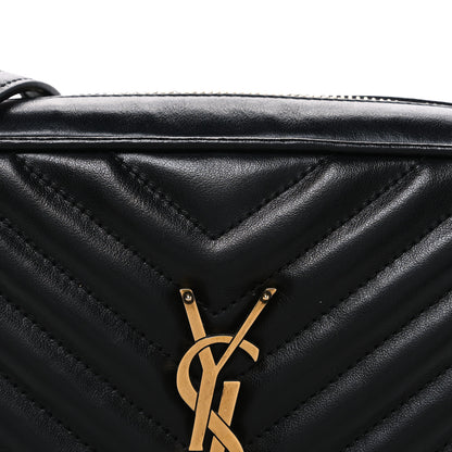 Saint Laurent Calfskin Matelasse Monogram Lou Camera Bag Black 8 of 10