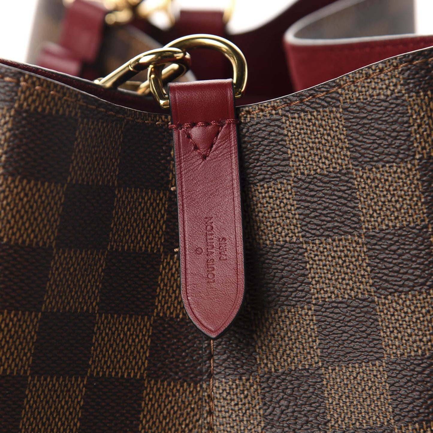 Damier Ebene Neonoe MM Cherry Berry