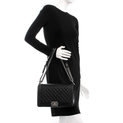 Chanel Caviar Quilted New Medium Boy Flap Black 3 of 9