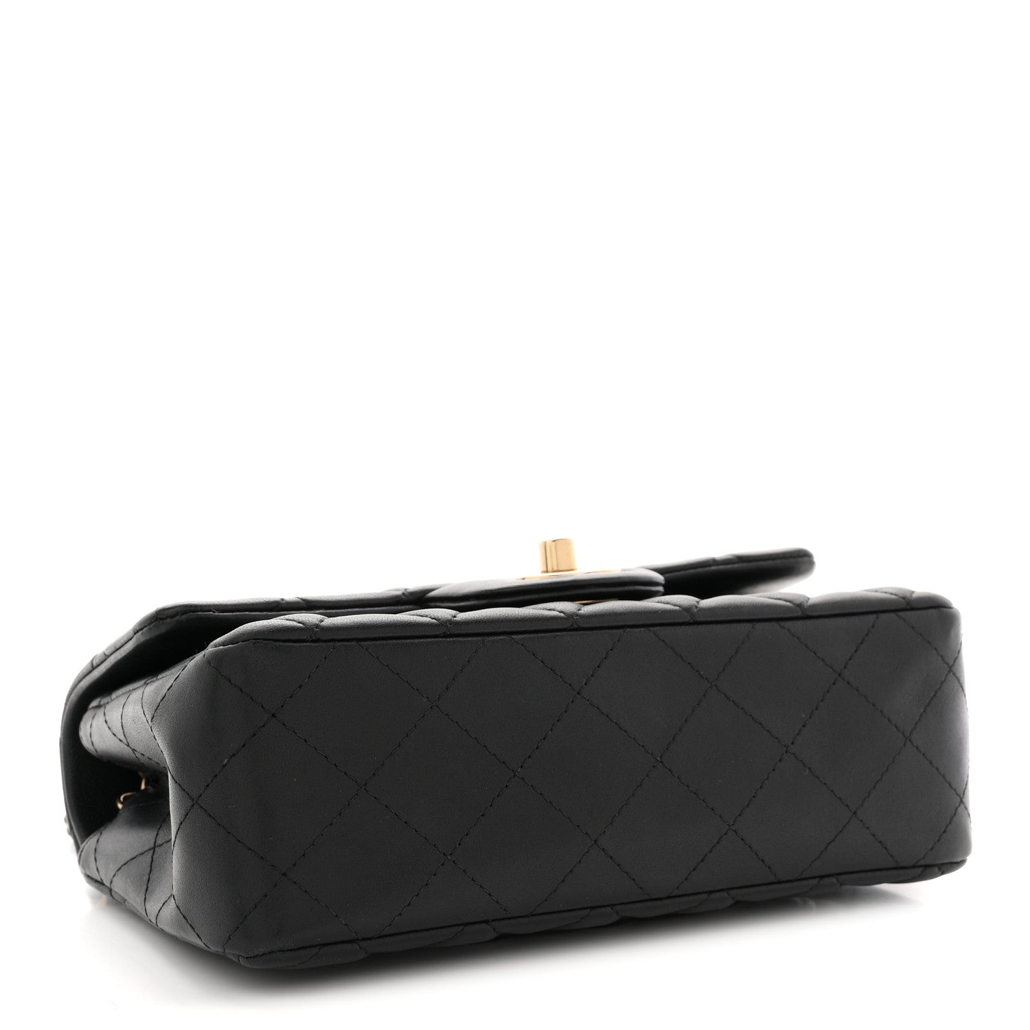Chanel Lambskin Quilted Mini Rectangular Flap Black 4 of 11