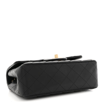 Chanel Lambskin Quilted Mini Rectangular Flap Black 4 of 11