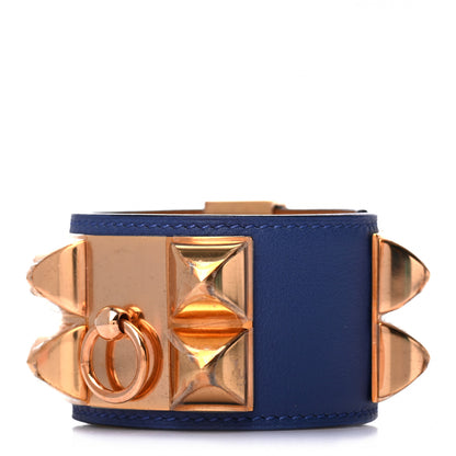 Hermes Swift Collier de Chien CDC Bracelet T2 Bleu Agate 1 of 5