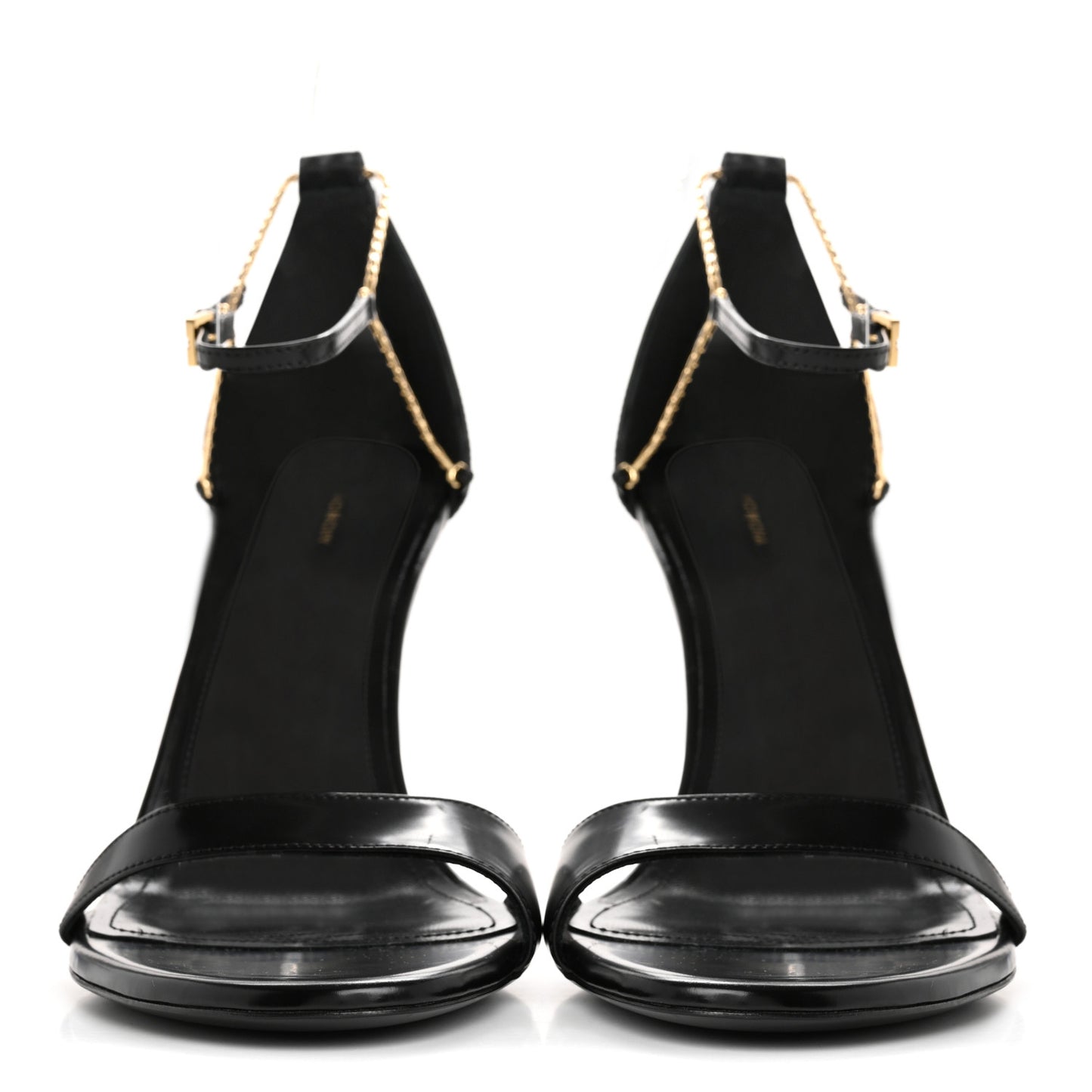 Lambskin 4G Liquid 90mm Heel Sandals 39.5 Black