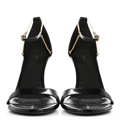 Givenchy Lambskin 4G Liquid 90mm Heel Sandals 39.5 Black 3 of 12