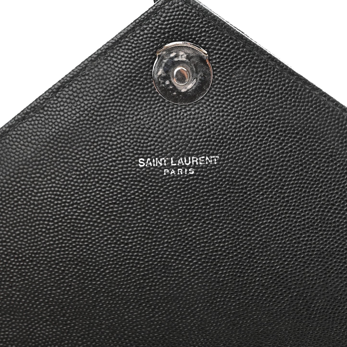 Grain De Poudre Textured Mixed Matelasse Large Triquilt Monogram Monochrome Satchel Black