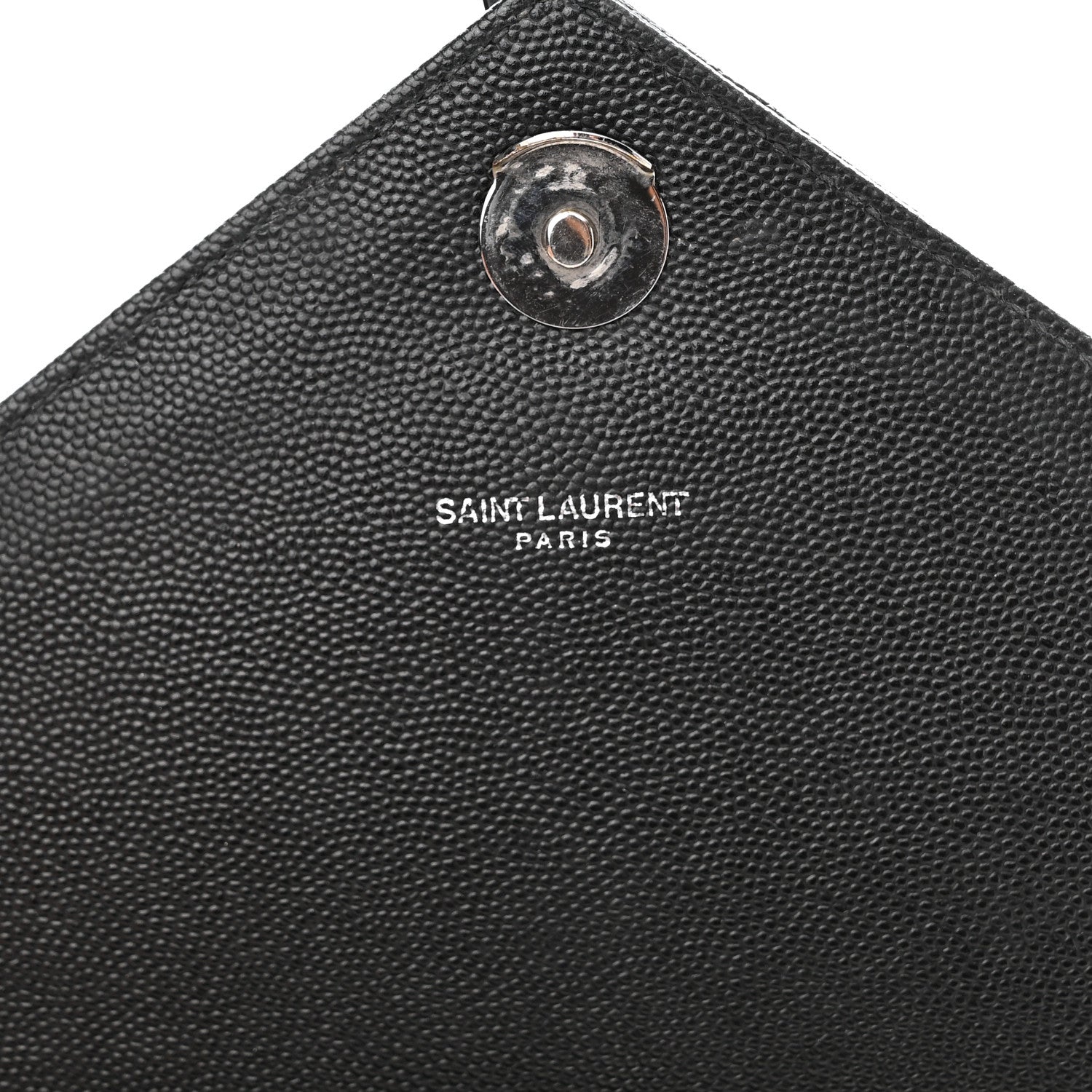 Saint Laurent Grain De Poudre Textured Mixed Matelasse Large Triquilt Monogram Monochrome Satchel Black 14 of 21