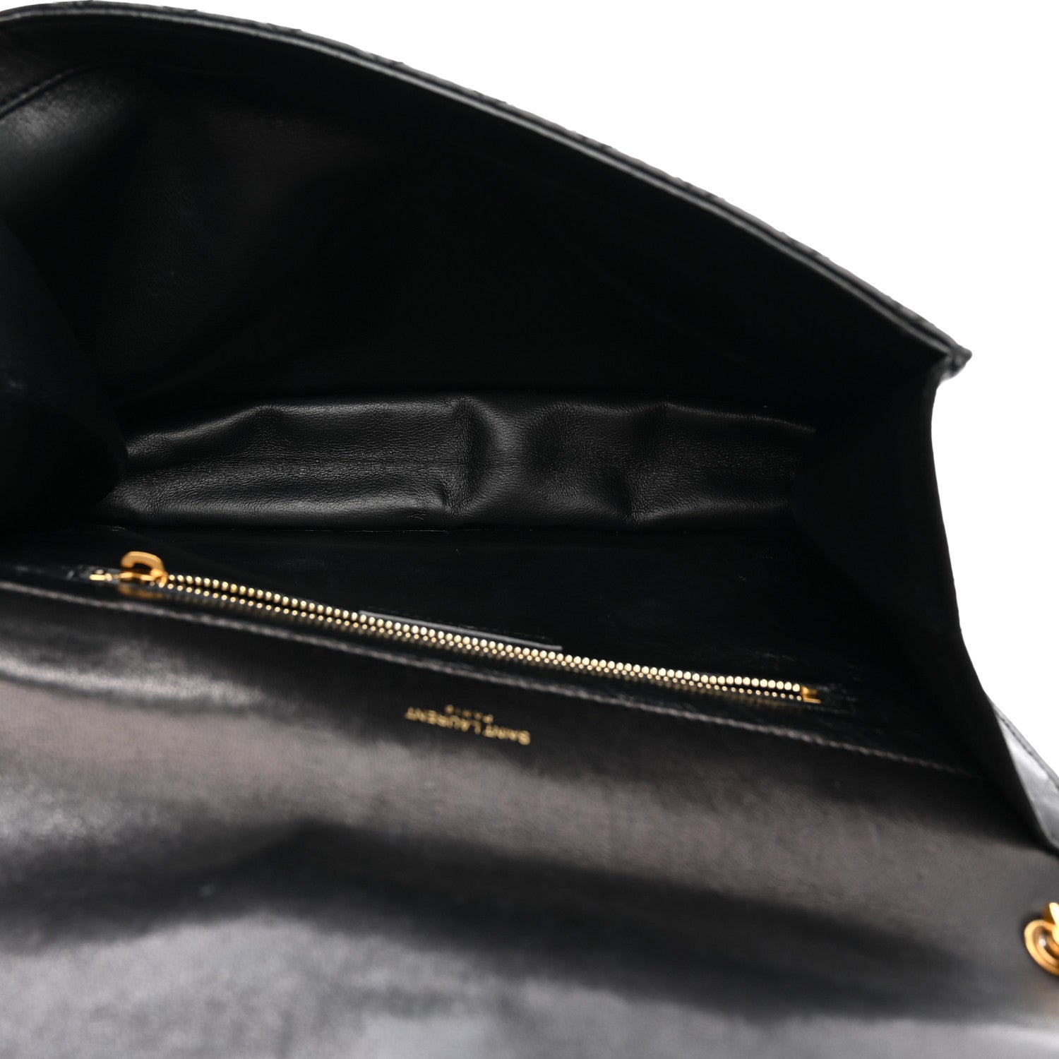 Saint Laurent Lambskin Quilted Monogram Gaby Chain Bag Black 5 of 17