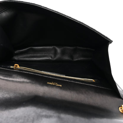 Saint Laurent Lambskin Quilted Monogram Gaby Chain Bag Black 5 of 17