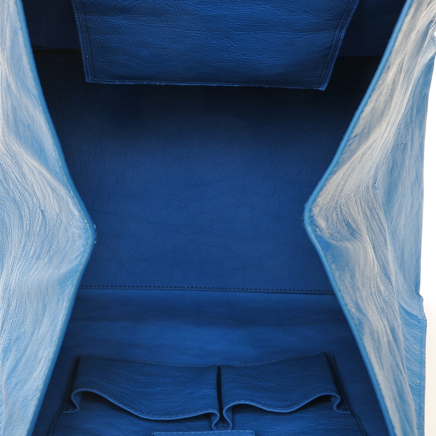 Balenciaga Veau Papier Basket Tote Bleu 16 of 17