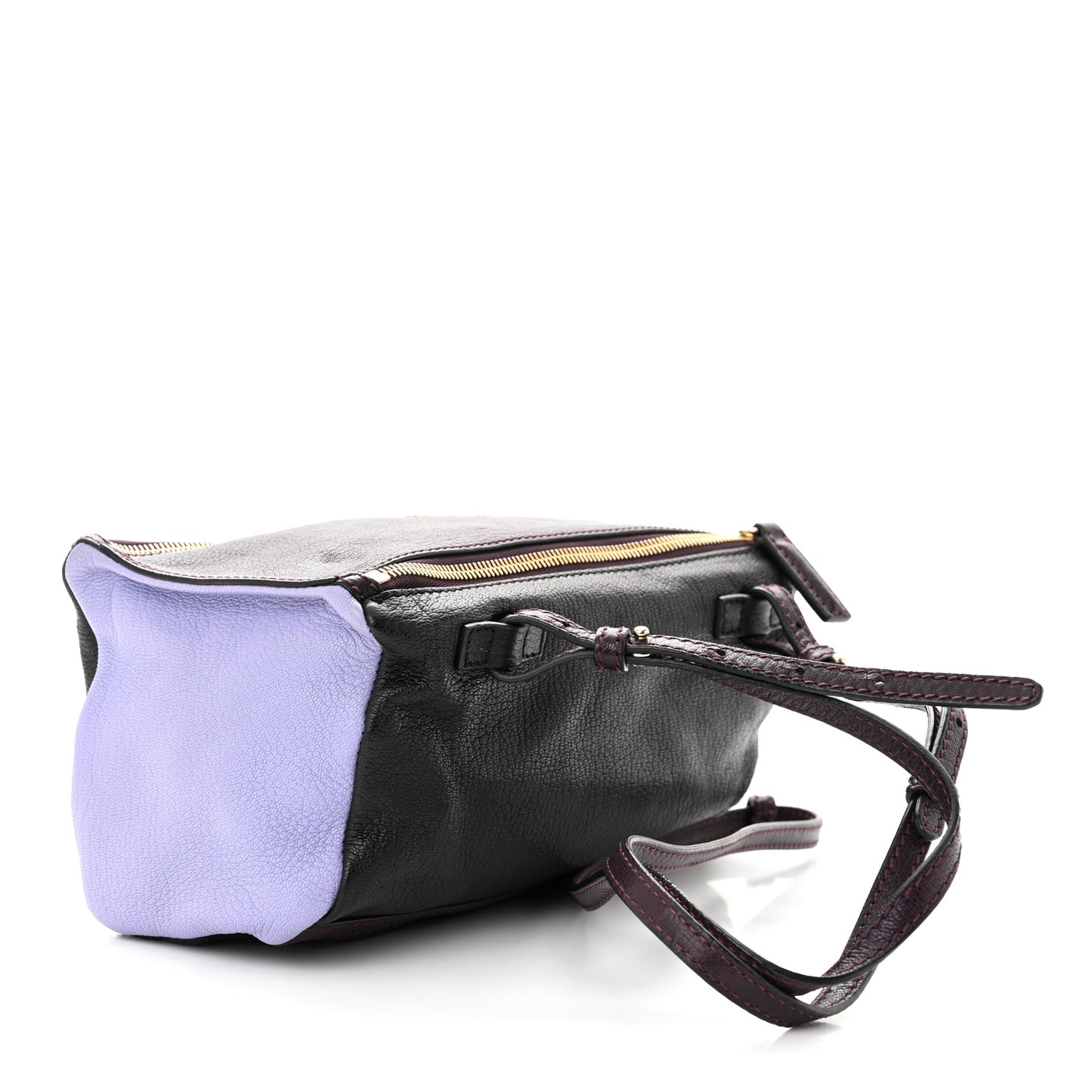 Sugar Goatskin Mini Colorblock Pandora Aubergine