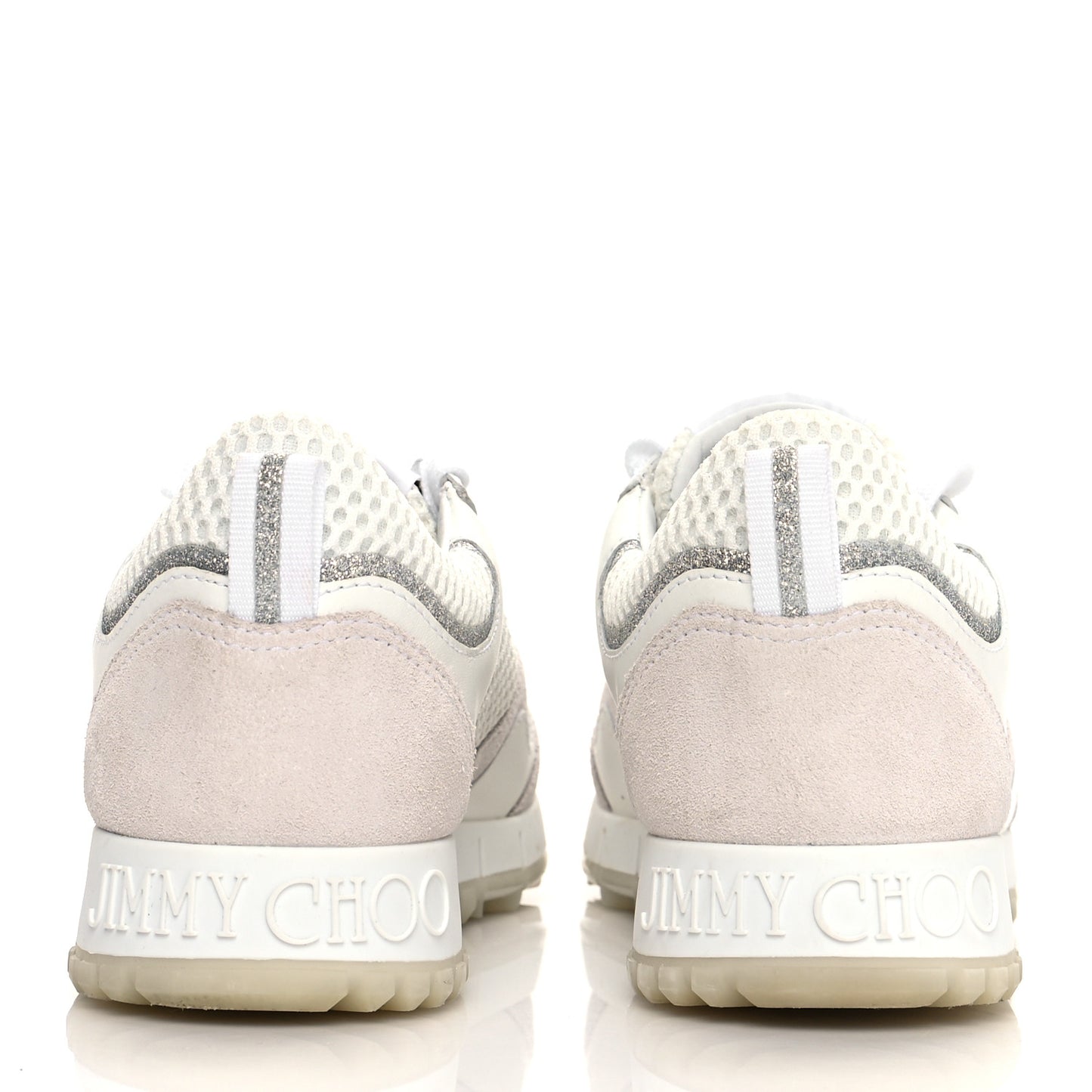 Mesh Suede Calfskin Java Sneakers 36.5 White