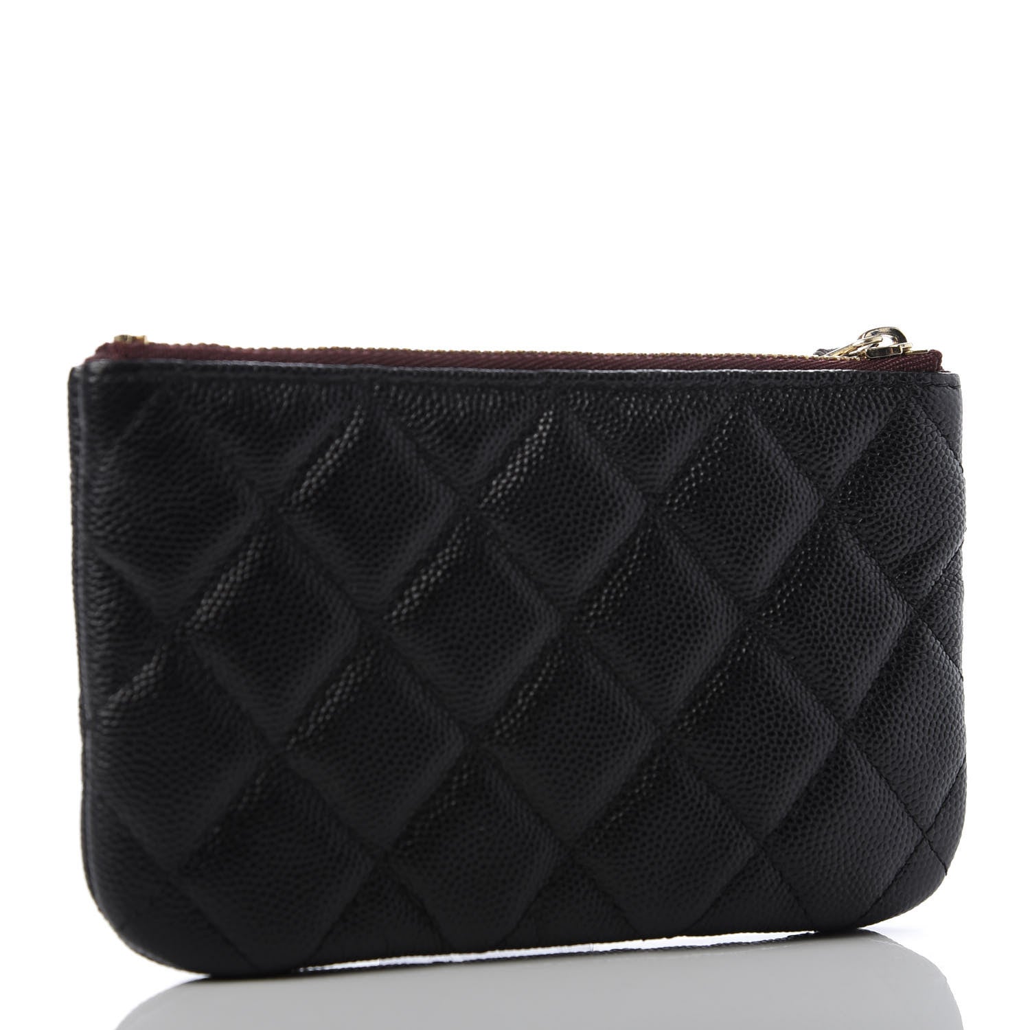 Chanel Caviar Quilted Small Cosmetic Case Black 3 of 8