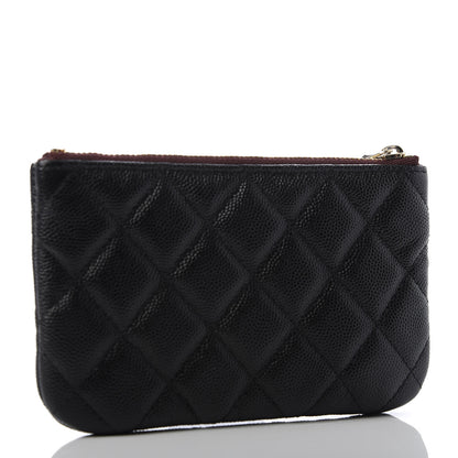 Chanel Caviar Quilted Small Cosmetic Case Black 3 of 8